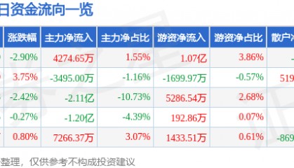 股票行情快报：每日互动（300766）1月28日主力资金净买入4274.65万元